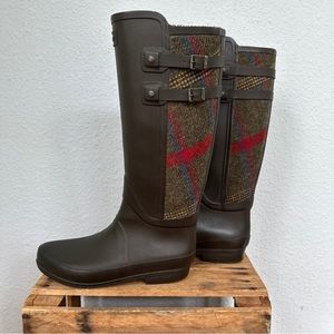 Hunter Mallalieus British Wool Tall Boots US 9 FALL FUN!!